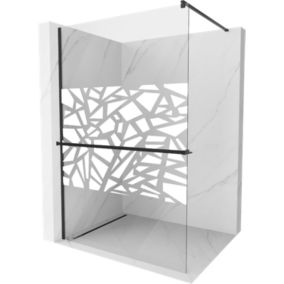 Ścianka prysznicowa Mexen Kioto+ biały wzór 70x200 cm 800-070-121-70-85 1 szt.