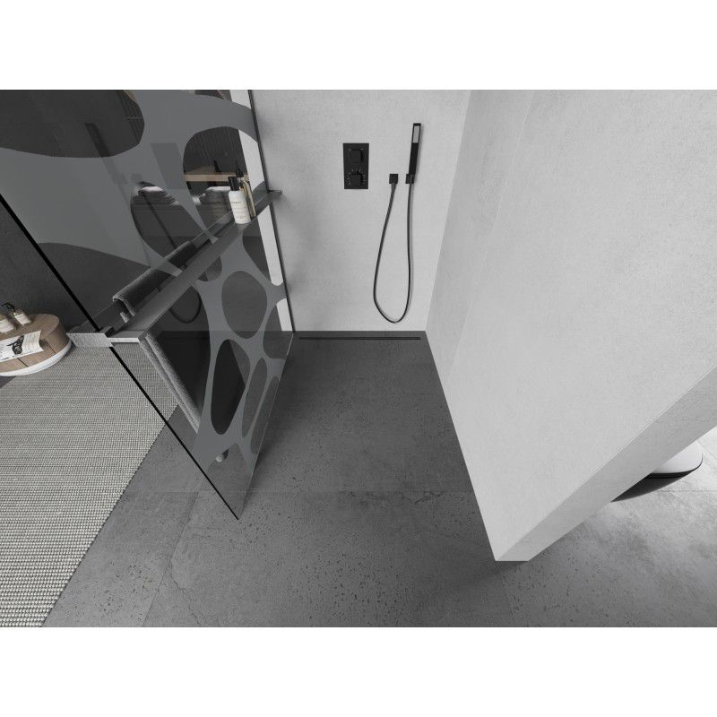 Ścianka prysznicowa Mexen Kioto+ biały wzór 80 x 200 cm  800-080-121-66-97 1 szt.