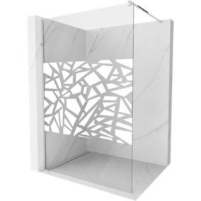 Ścianka prysznicowa Mexen Kioto biały wzór 80x200 cm  800-080-101-01-85 1 szt.