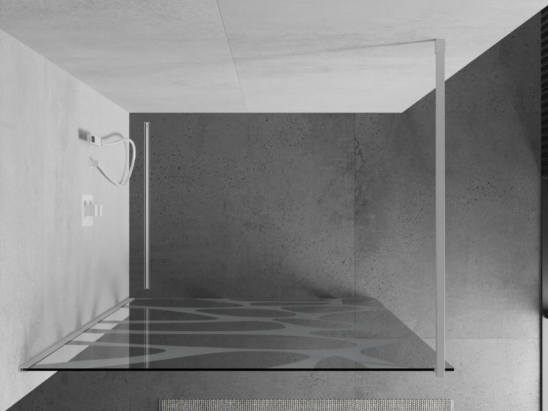 Ścianka prysznicowa Mexen Kioto biały wzór 80x200 cm  800-080-101-20-97 1 szt.