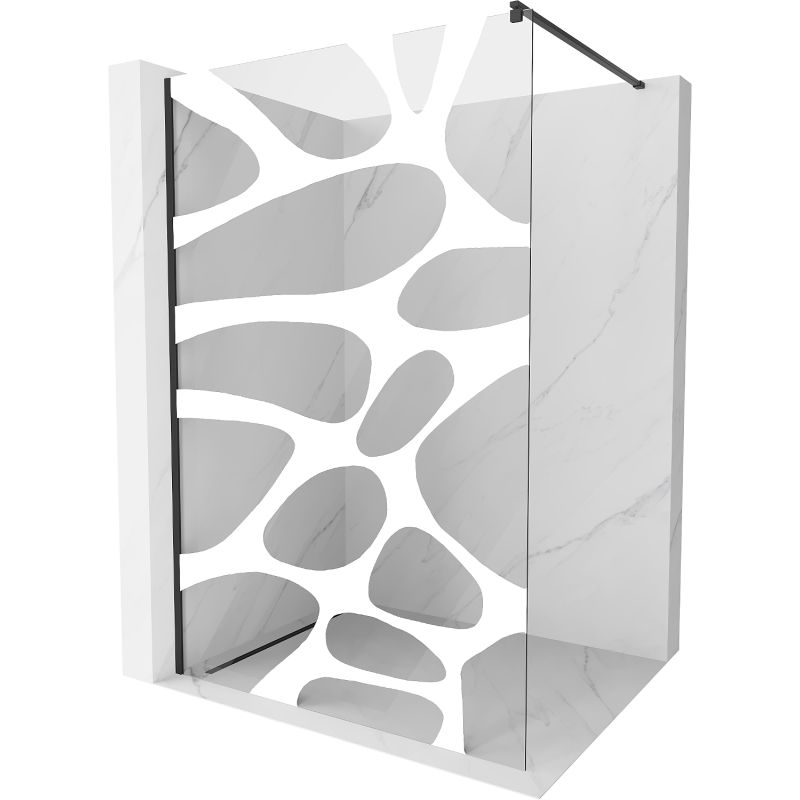 Ścianka prysznicowa Mexen Kioto biały wzór 80x200 cm  800-080-101-70-97 1 szt.