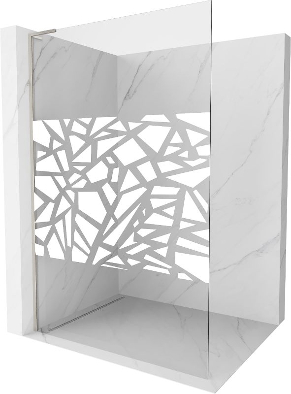 Ścianka prysznicowa Mexen Kioto biały wzór 80x200 cm  800-080-103-97-85 1 szt.