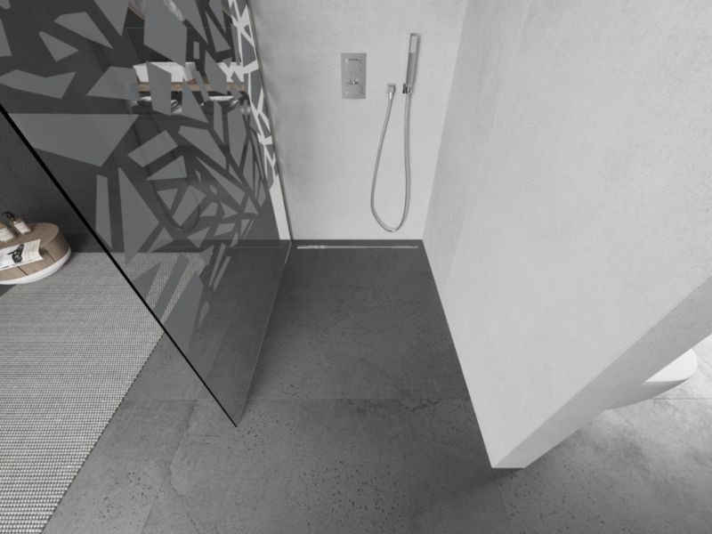 Ścianka prysznicowa Mexen Kioto biały wzór 80x200 cm  800-080-103-97-85 1 szt.