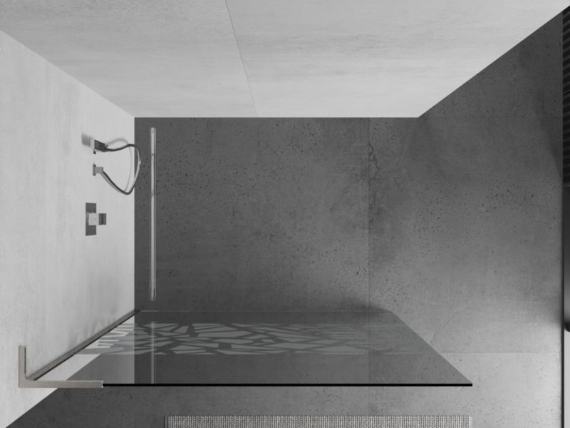 Ścianka prysznicowa Mexen Kioto biały wzór 80x200 cm  800-080-103-97-85 1 szt.