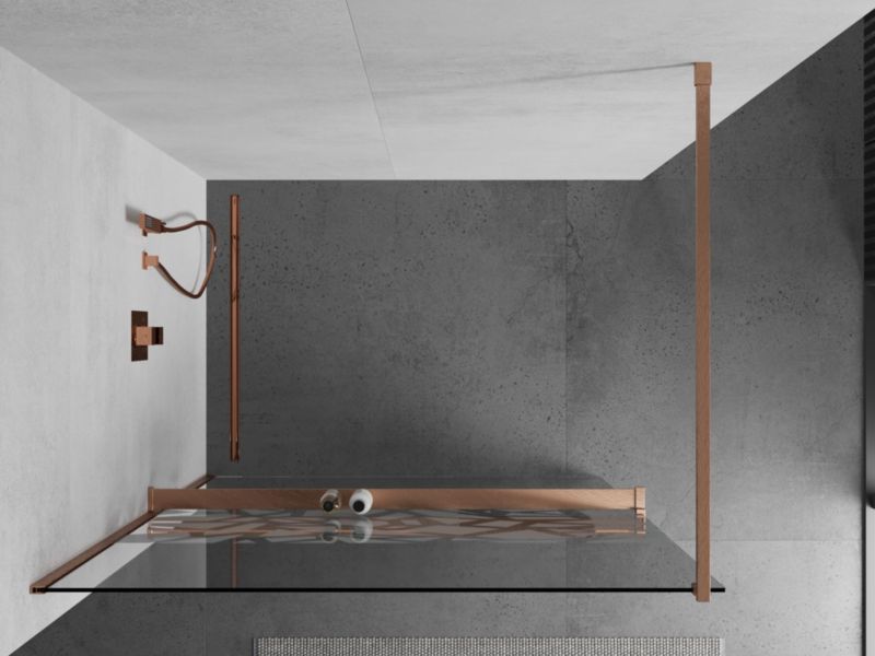 Ścianka prysznicowa Mexen Kioto+ biały wzór 80x200 cm  800-080-121-65-851 szt.