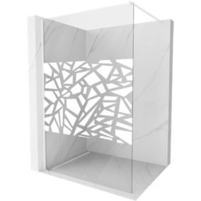 Ścianka prysznicowa Mexen Kioto biały wzór 90x200 cm  800-090-101-20-85 1 szt.
