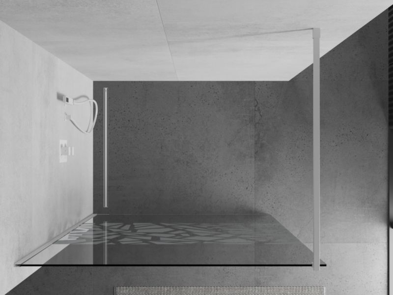 Ścianka prysznicowa Mexen Kioto biały wzór 90x200 cm  800-090-101-20-85 1 szt.