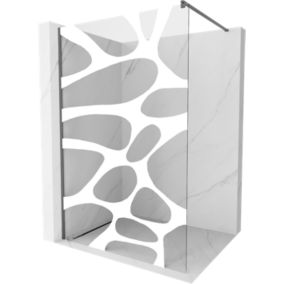 Ścianka prysznicowa Mexen Kioto biały wzór 90x200 cm 800-090-101-95-97 1 szt.
