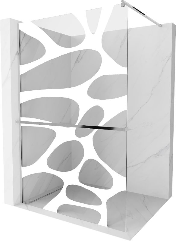 Ścianka prysznicowa Mexen Kioto+ biały wzór 90x200 cm  800-090-121-01-97 1 szt.