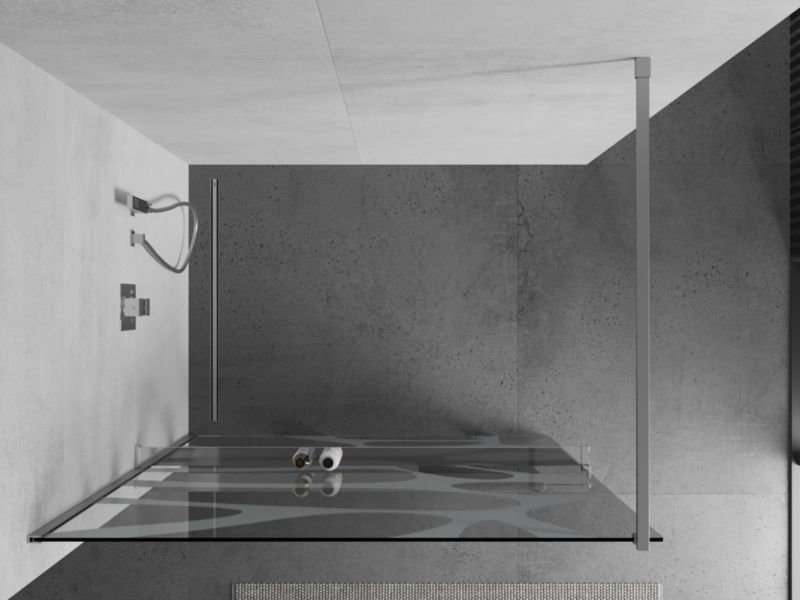 Ścianka prysznicowa Mexen Kioto+ biały wzór 90x200 cm  800-090-121-01-97 1 szt.