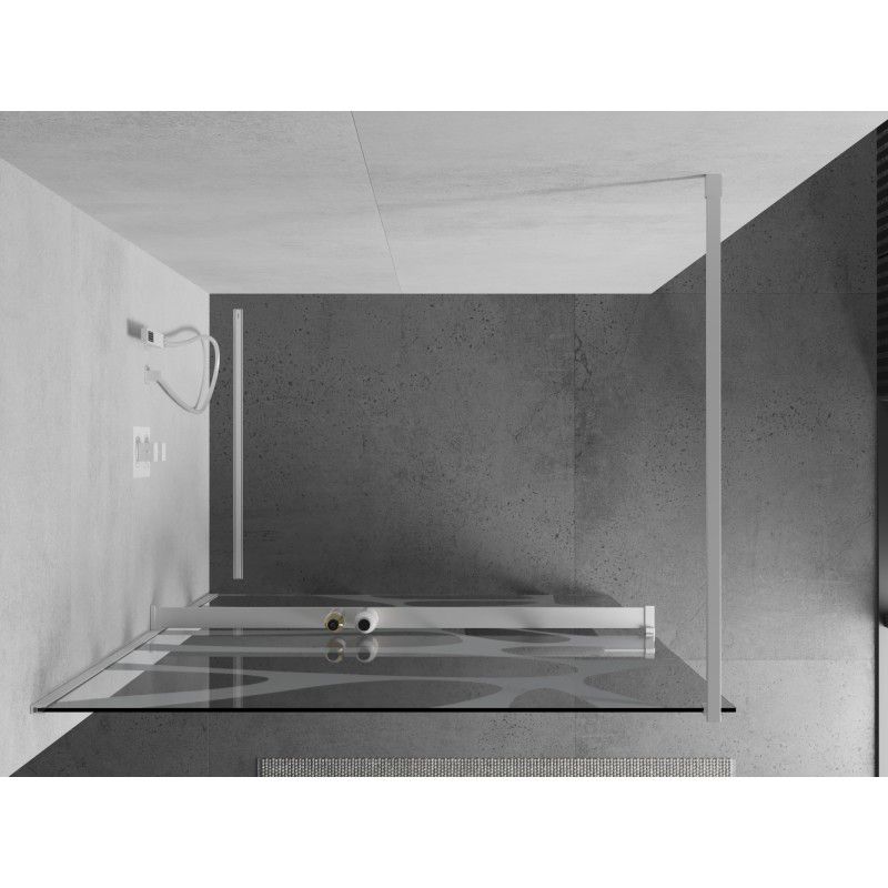 Ścianka prysznicowa Mexen Kioto+ biały wzór 90x200 cm  800-090-121-20-97 1 szt.