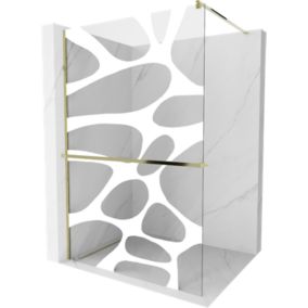 Ścianka prysznicowa Mexen Kioto+ biały wzór 90x200 cm  800-090-121-50-97 1 szt.
