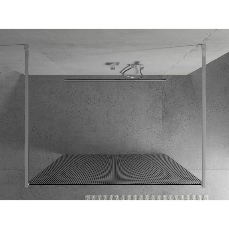 Ścianka prysznicowa Mexen Kioto chrom prążki 100x200 cm 1 szt.