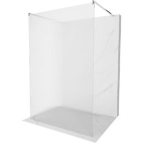 Ścianka prysznicowa Mexen Kioto chrom prążki 100x200 cm 800-100-002-01-09 1 szt.