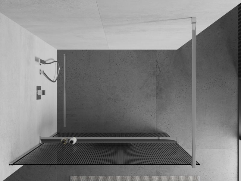 Ścianka prysznicowa Mexen Kioto+ chrom prążki 70x200 cm 1 szt.