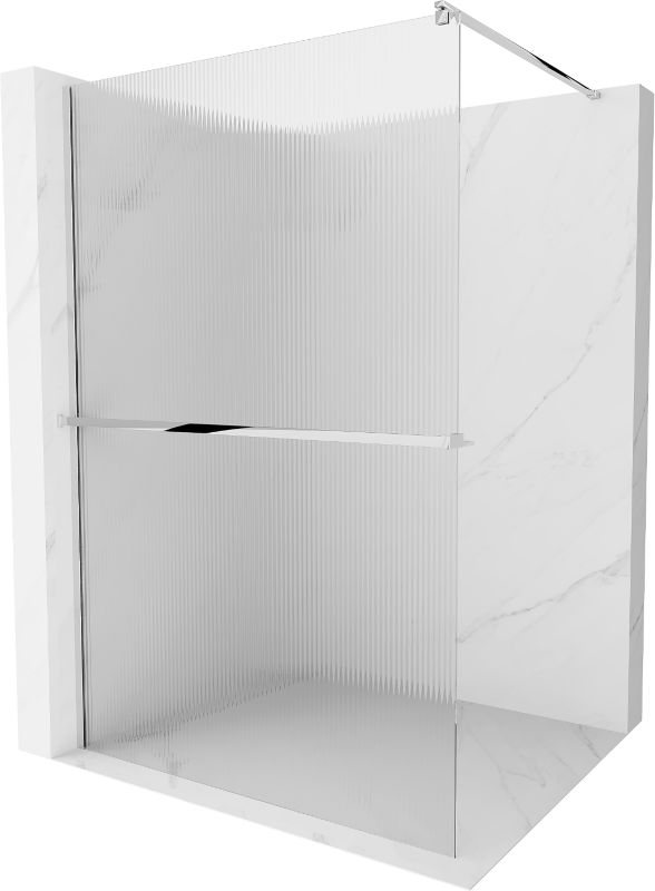 Ścianka prysznicowa Mexen Kioto+ chrom prążki 70x200 cm 800-070-121-01-09 1 szt.