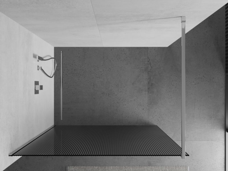 Ścianka prysznicowa Mexen Kioto chrom prążki 90x200 cm 1 szt.