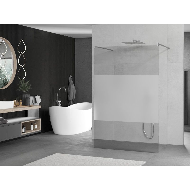 Ścianka prysznicowa Mexen Kioto chrom szron/transparent 140x200 cm 800-140-002-01-35 1 szt.