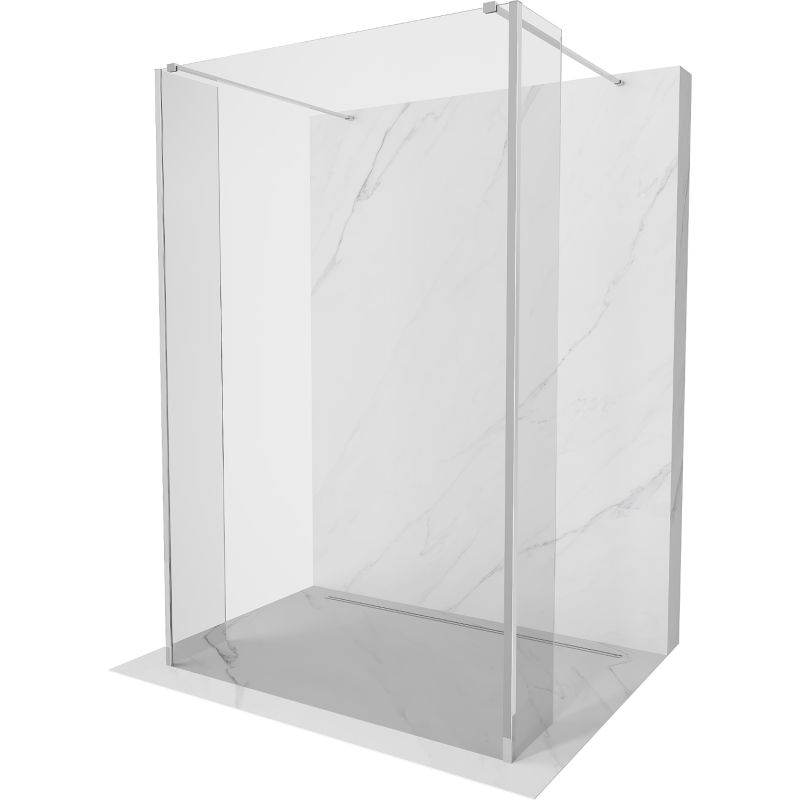 Ścianka prysznicowa Mexen Kioto chrom transparent 130x30x30 1 szt.