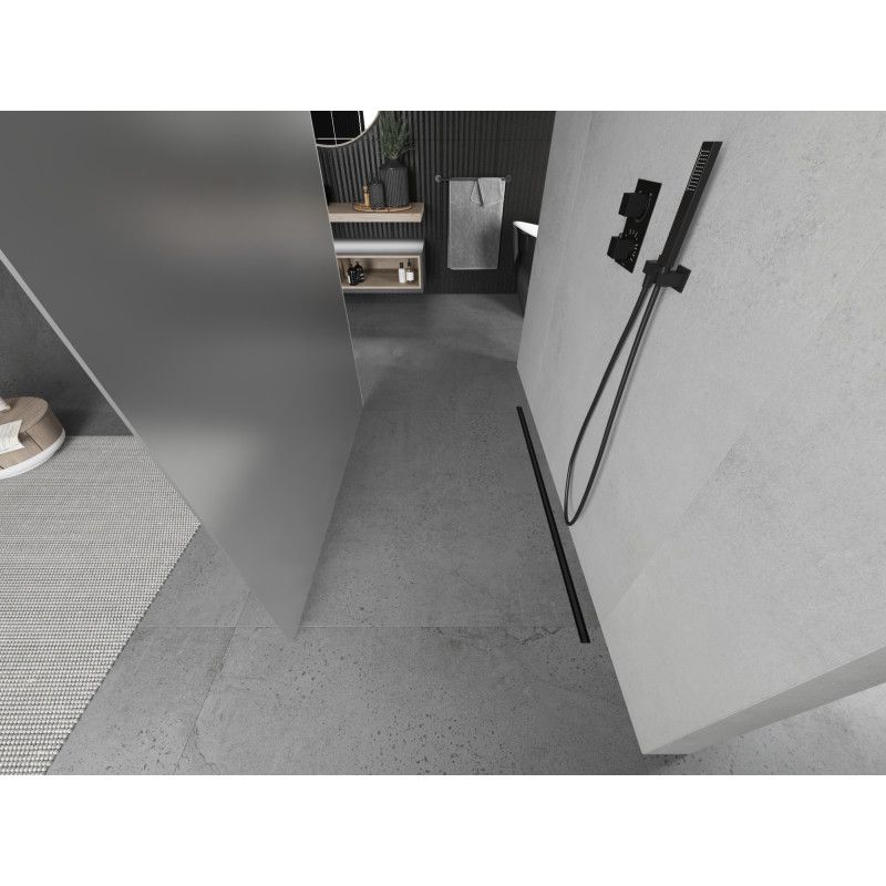 Ścianka prysznicowa Mexen Kioto czarna 100x200 cm 800-100-002-70-30 1 szt.