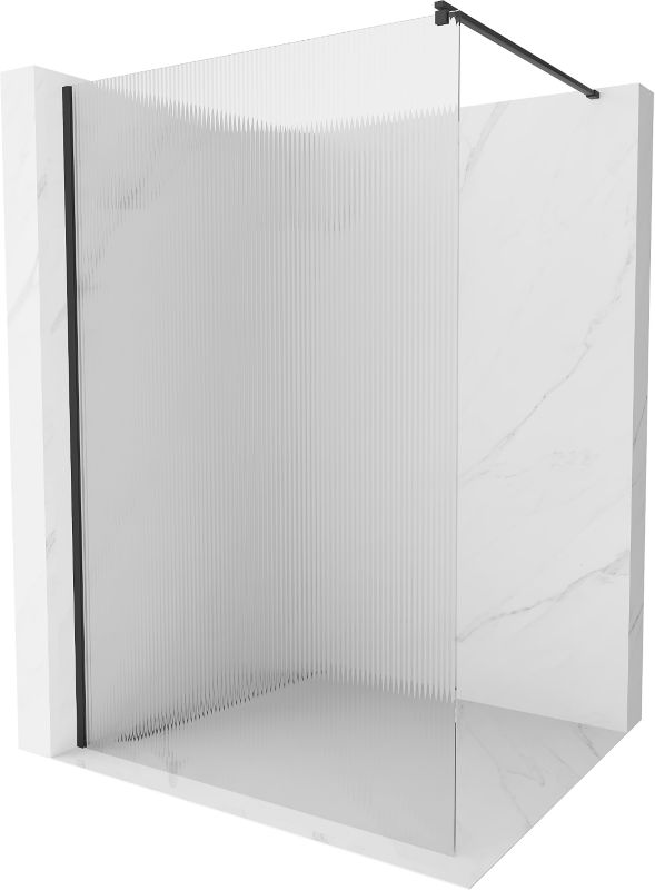 Ścianka prysznicowa Mexen Kioto czarna 110x200 cm  800-110-101-70-09 1 szt.