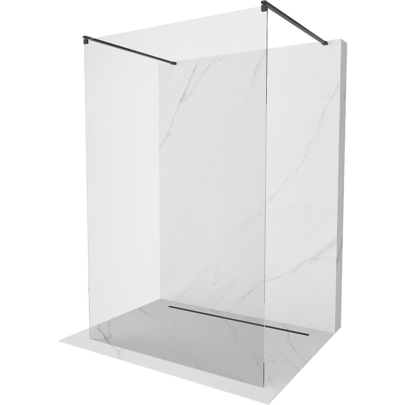 Ścianka prysznicowa Mexen Kioto czarna 120x200 cm  800-120-002-70-00 1 szt.