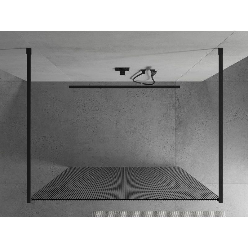 Ścianka prysznicowa Mexen Kioto czarna 120x200 cm  800-120-002-70-09 1 szt.