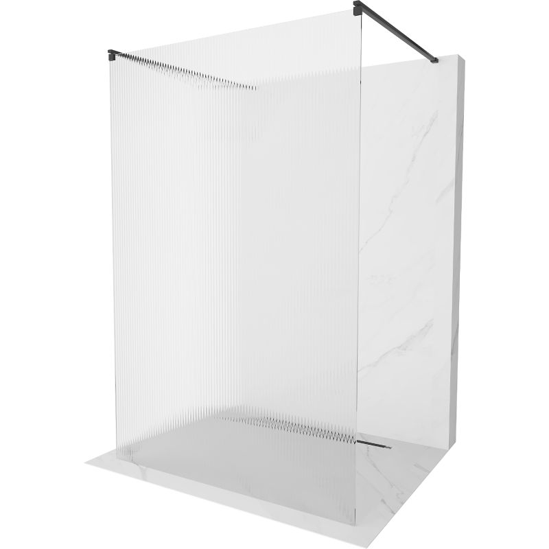 Ścianka prysznicowa Mexen Kioto czarna 130x200 cm  800-130-002-70-09 1 szt.