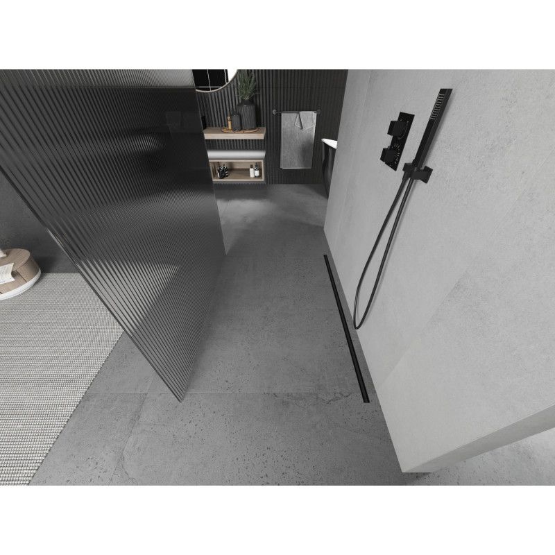 Ścianka prysznicowa Mexen Kioto czarna 130x200 cm  800-130-002-70-09 1 szt.
