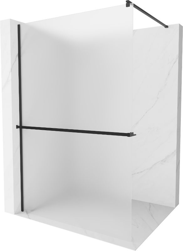 Ścianka prysznicowa Mexen Kioto+ czarna 80x200 cm  800-080-121-70-30 1 szt.