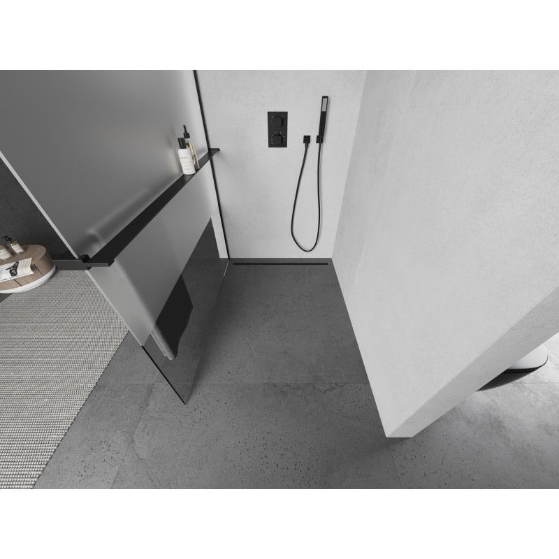 Ścianka prysznicowa Mexen Kioto+ czarna 80x200 cm  800-080-121-70-35 1 szt.