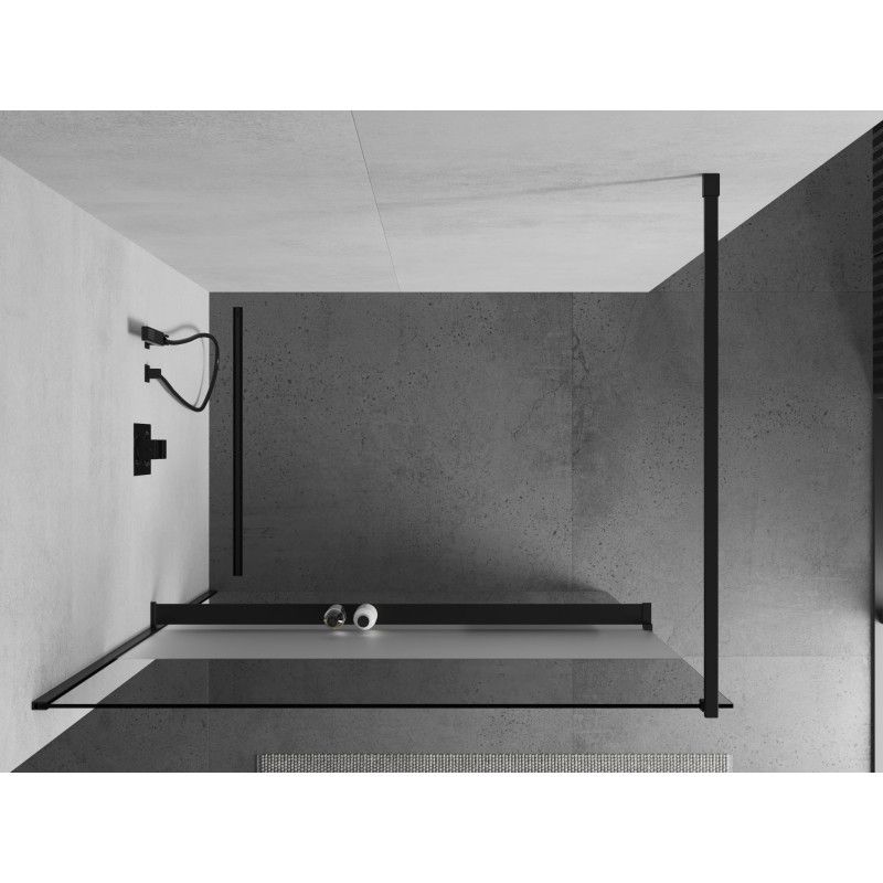 Ścianka prysznicowa Mexen Kioto+ czarna 80x200 cm  800-080-121-70-35 1 szt.