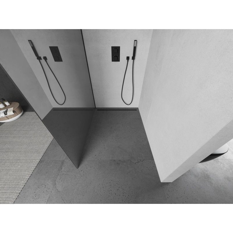 Ścianka prysznicowa Mexen Kioto czarna 90x200 cm 800-090-101-70-50 1 szt.