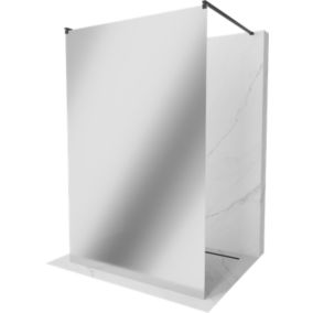 Ścianka prysznicowa Mexen Kioto czarna lustro 100 x 200 cm 800-100-002-70-50 1 szt.