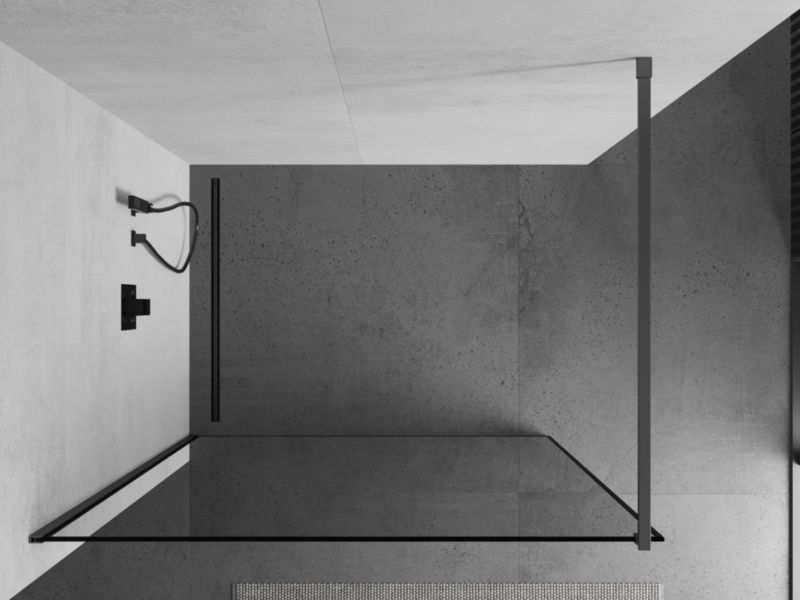 Ścianka prysznicowa Mexen Kioto czarny wzór 100 x 200 cm 1 szt.