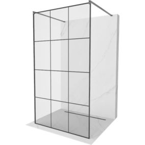 Ścianka prysznicowa Mexen Kioto czarny wzór 100 x 200 cm  800-100-002-66-77 1 szt.