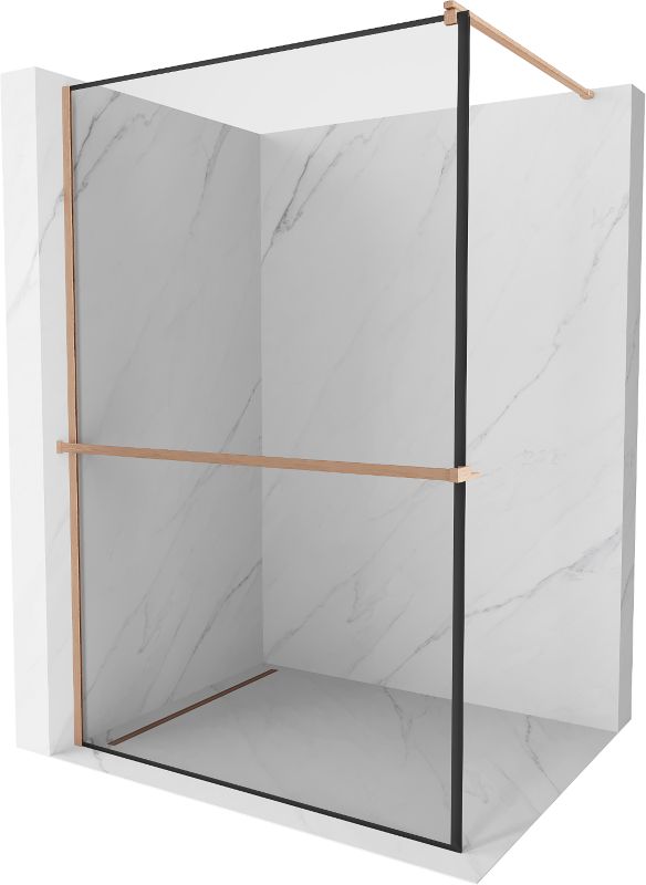 Ścianka prysznicowa Mexen Kioto+ czarny wzór 100 x 200 cm  800-100-121-65-701 szt.