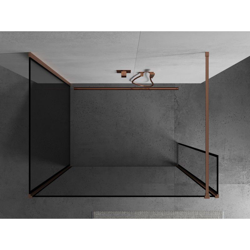 Ścianka prysznicowa Mexen Kioto czarny wzór 100x100x40cm 1 szt.