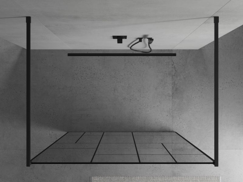Ścianka prysznicowa Mexen Kioto czarny wzór 100x200 cm 1 szt.
