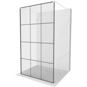 Ścianka prysznicowa Mexen Kioto czarny wzór 100x200 cm  800-100-002-20-77 1 szt.