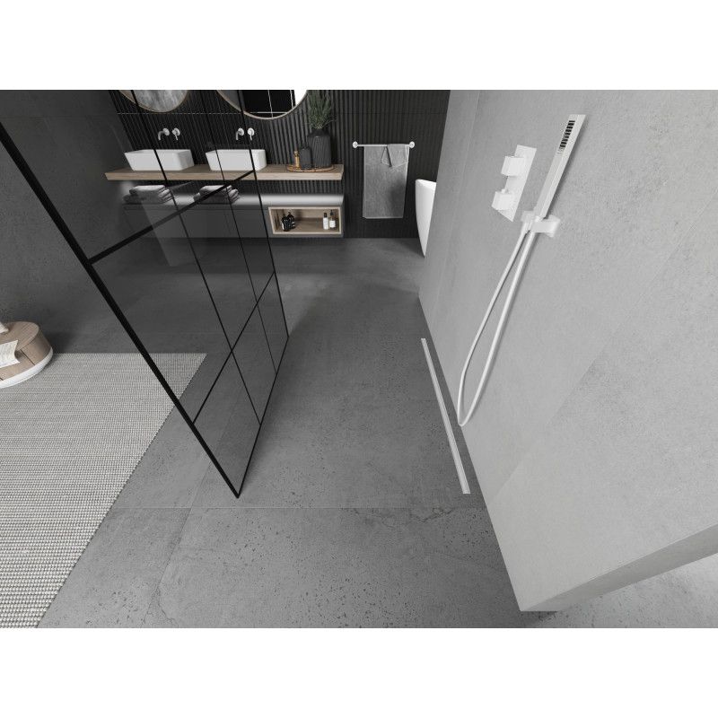 Ścianka prysznicowa Mexen Kioto czarny wzór 100x200 cm  800-100-002-20-77 1 szt.
