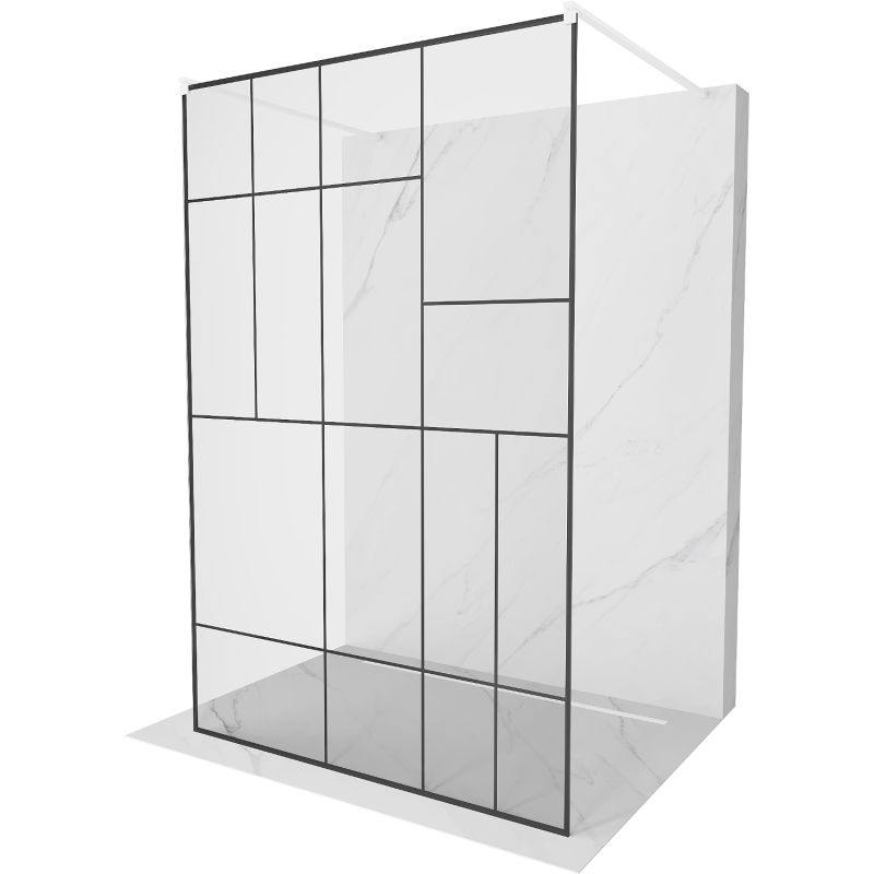 Ścianka prysznicowa Mexen Kioto czarny wzór 100x200 cm  800-100-002-20-78 1 szt.