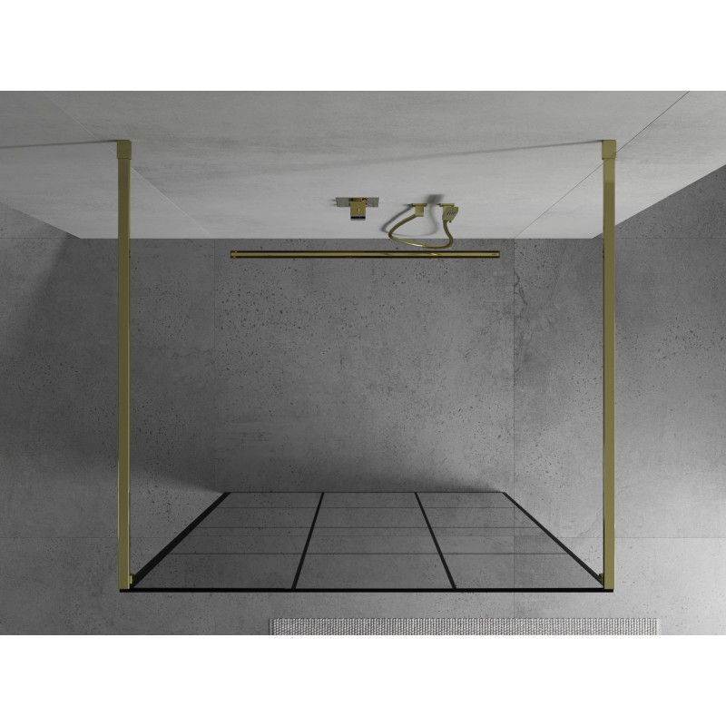 Ścianka prysznicowa Mexen Kioto czarny wzór 100x200 cm  800-100-002-50-77 1 szt.