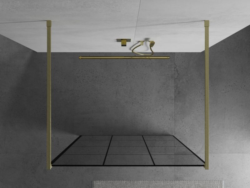 Ścianka prysznicowa Mexen Kioto czarny wzór 100x200 cm  800-100-002-55-77 1 szt.