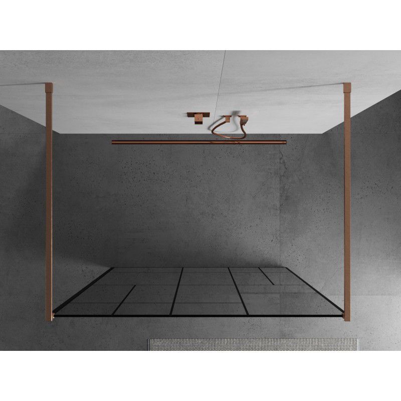 Ścianka prysznicowa Mexen Kioto czarny wzór 100x200 cm  800-100-002-65-78 1 szt.