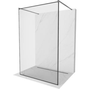 Ścianka prysznicowa Mexen Kioto czarny wzór 100x200 cm  800-100-002-95-701 szt.