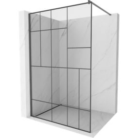 Ścianka prysznicowa Mexen Kioto czarny wzór 100x200 cm  800-100-101-66-78 1 szt.