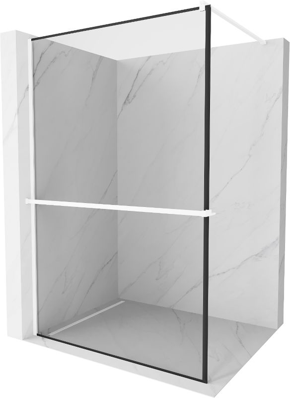 Ścianka prysznicowa Mexen Kioto+ czarny wzór 100x200 cm  800-100-121-20-70 1 szt.