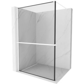 Ścianka prysznicowa Mexen Kioto+ czarny wzór 100x200 cm  800-100-121-20-70 1 szt.