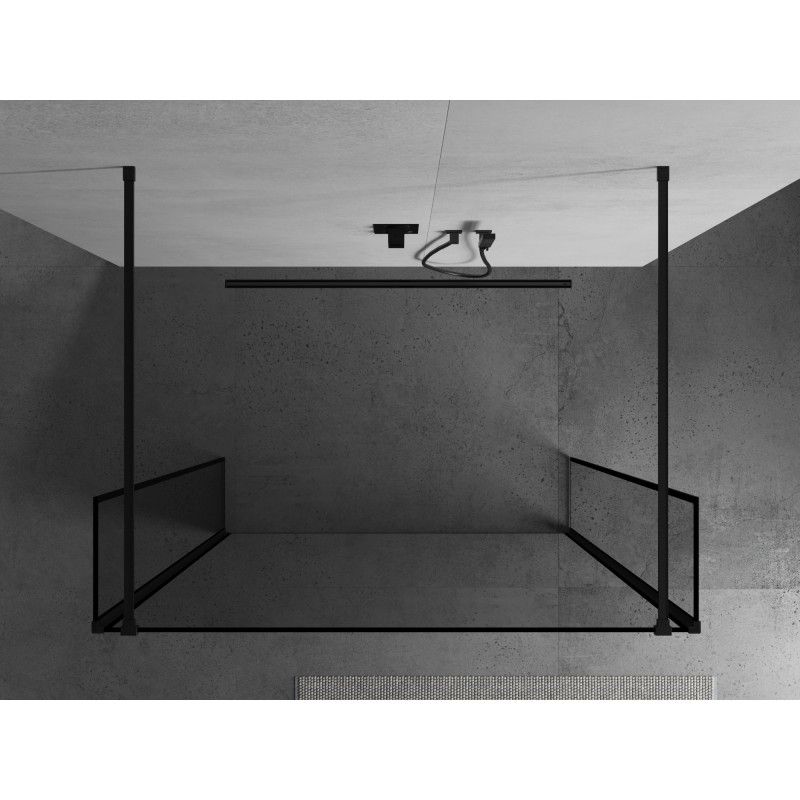 Ścianka prysznicowa Mexen Kioto czarny wzór 100x30 cm 1 szt.